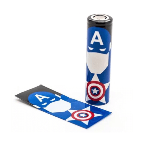 Batteri Wraps - Superhero - 4stk - Captain America