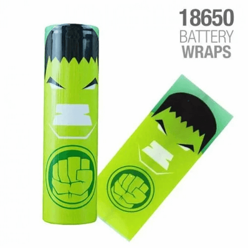 Batteri Wraps - Superhero - 4stk - Hulk