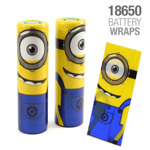 Batteri Wraps - Superhero - 4stk - Minion